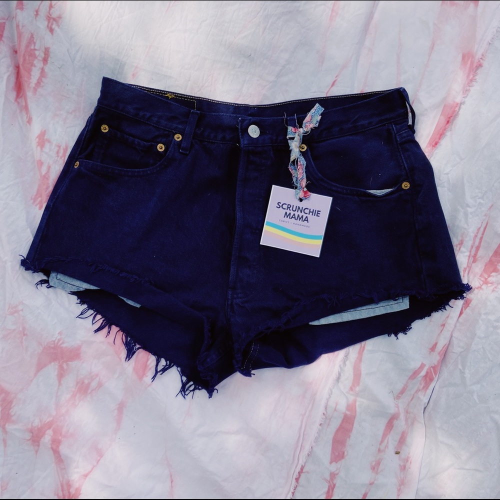 Levi’s Navy Jean Shorts